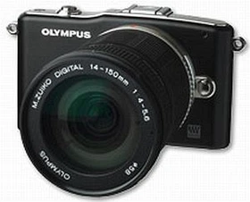 Olympus PEN E-PM1 schwarz mit Objektiv M.Zuiko digital ED 14-150mm 4.0-5.6