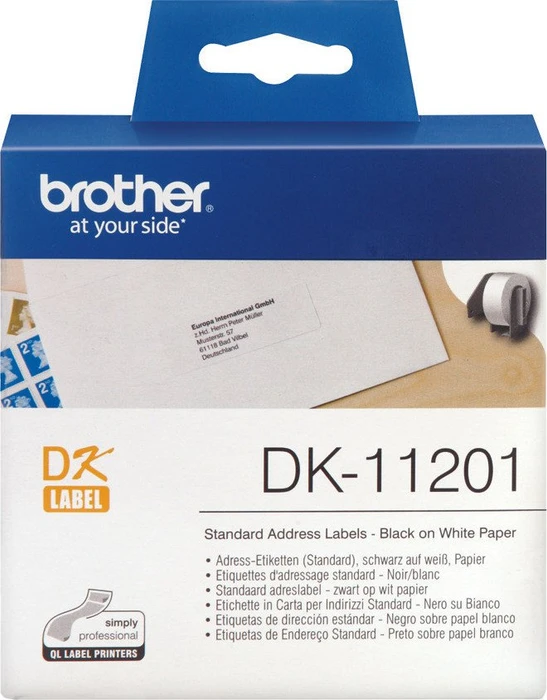 Brother Adressetiketten DK-11201, 29x90mm, weiß, 1er-Pack (400 Etiketten)