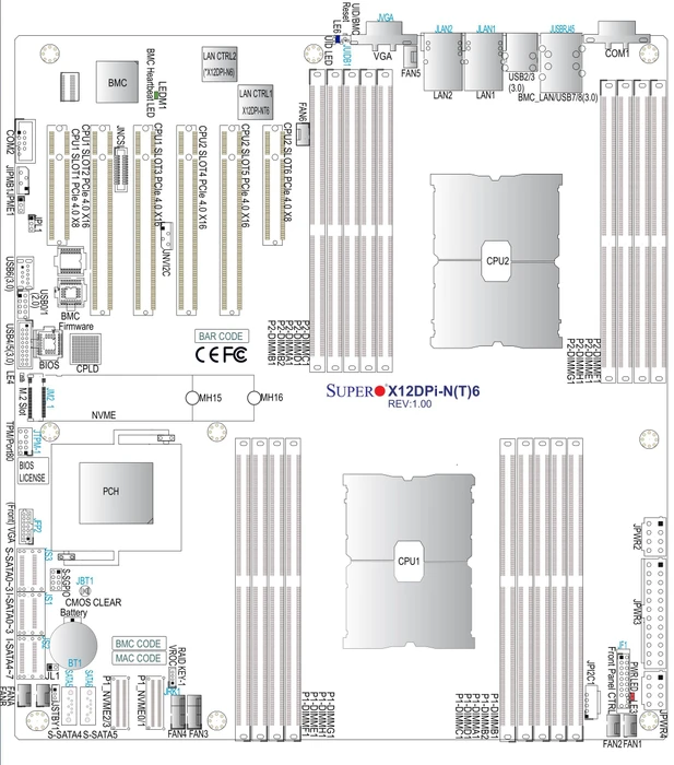 Supermicro X12DPi-N6, retail (2x Intel 4189-4)