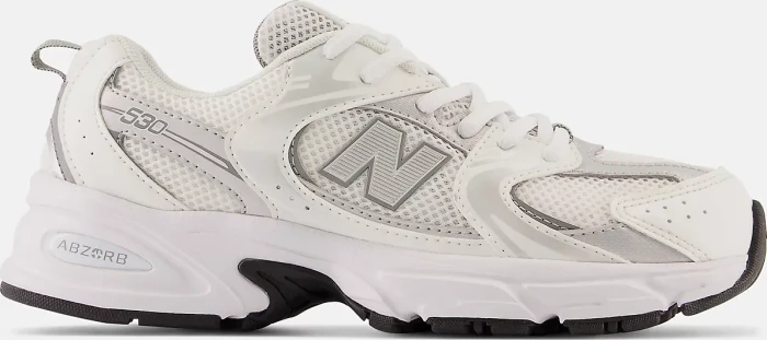 New Balance 530 white/silver metallic