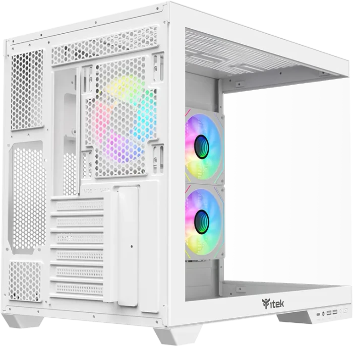 iTek Dark Cave DS White, Glasfenster