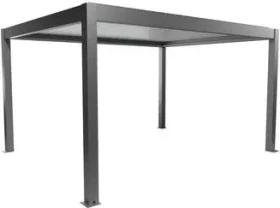 Biohort Pergola 4.5x3.5 quarzgrau-metallic/weiß