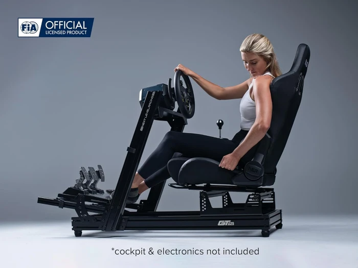 Next Level Racing ERS5 Elite Liegesitz, PU Leather & Suede Edition, schwarz