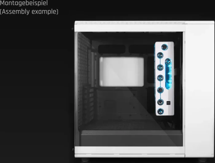 Alphacool Apex Distro Plate North XL D5/DDC weiß, Verteilerplatte