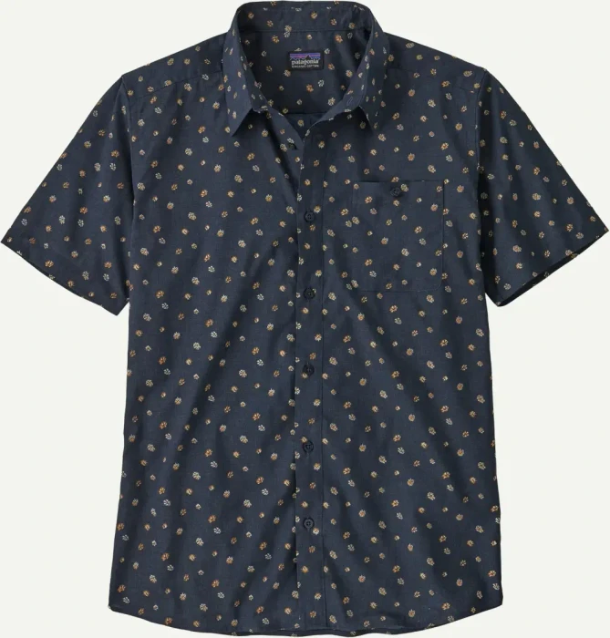 Patagonia Go-To Hemd kurzarm blossoms/new navy (Herren)
