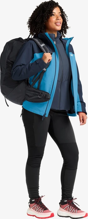 Jack Wolfskin Wild Places 3in1 Funktionsjacke sky blue (Damen)