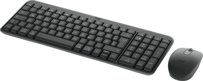Logitech MK250 Compact Wireless Combo Graphite, Bluetooth, DE