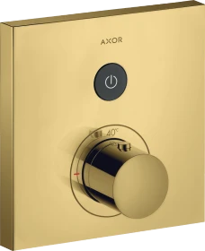 Hansgrohe AXOR ShowerSelect Thermostat Unterputz eckig für 1 Verbraucher polished gold optic