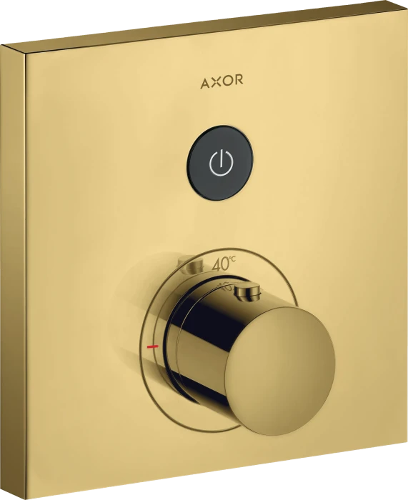 Hansgrohe AXOR ShowerSelect Thermostat Unterputz eckig für 1 Verbraucher polished gold optic