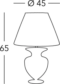 Kolarz Anfora 45cm Schirmleuchte kiss gold