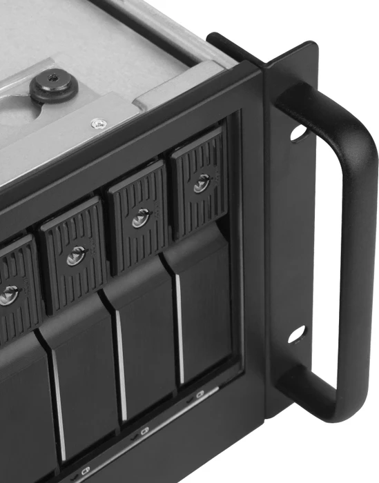 SilverStone RM41-H08, Rackmount Storage, grau/schwarz, 4HE, ATX