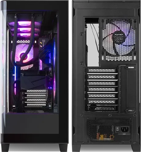 Nox Xtreme Hummer Ether Black, Glasfenster