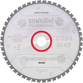 Metabo Precision Cut Kreissägeblatt 48Z, 305x1.8x30mm, 1 Stück