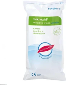 Schülke & Mayr Mikrozid Sensitive Wipes Jumbo Flächendesinfektiontücher Refill, 200 Stück