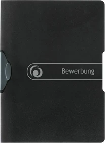 Herlitz easy orga to go Express-Clip Klemmmappe für Bewerbungen, A4, schwarz