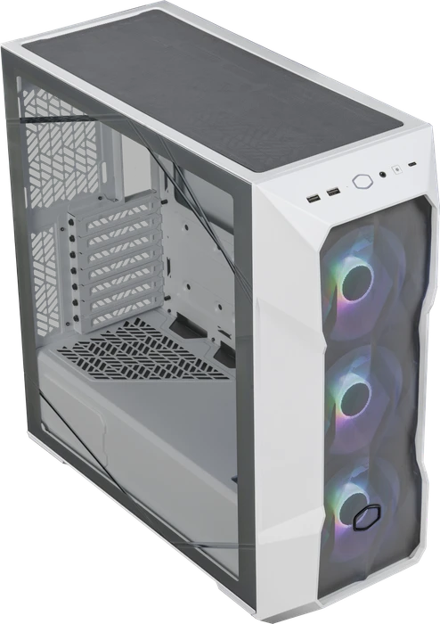 Cooler Master MasterBox TD500 Mesh V2, weiß, Glasfenster