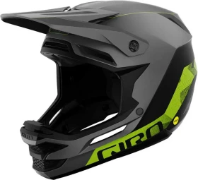 Giro Insurgent Spherical Fullface-Helm matte metallic black/ano lime