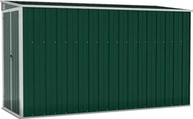 vidaXL Metall Anbau-Gerätehaus 118x288cm grün