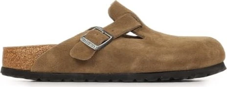 Birkenstock Boston Veloursleder dark tea