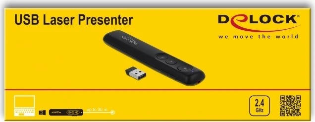 DeLOCK Laser Presenter schwarz, USB-A