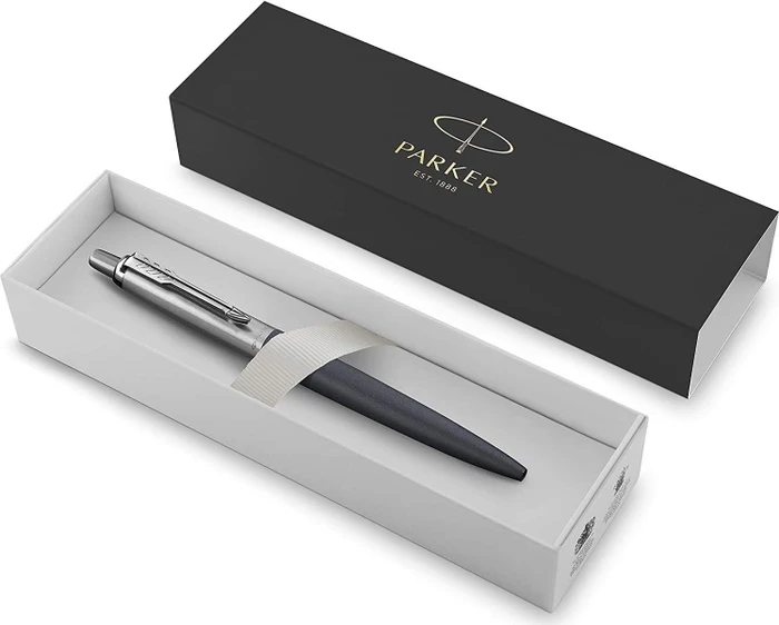 Parker Jotter XL Kugelschreiber primrose matte blue/silber, Geschenkbox