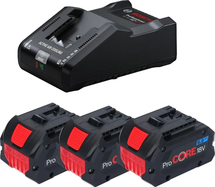 Bosch Professional ProCORE Starterset 18V, 8.0Ah, Li-Ionen, 3 Akkus [24.0Ah] [432Wh]