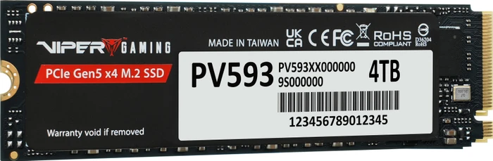 Patriot Viper PV593 Gen5 4TB, M.2 2280 / M-Key / PCIe 5.0 x4