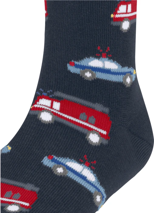 Falke Police and Fire Cars Socken space blue (Junior)