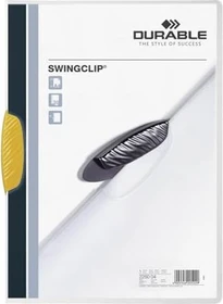 Durable Swingclip Klemmmappe, A4, gelb/transparent, 25er-Pack