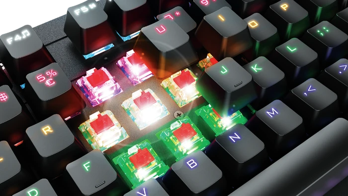 Trust Gaming GXT 863 Mazz Mechanical Keyboard, Outemu Red, USB, DE