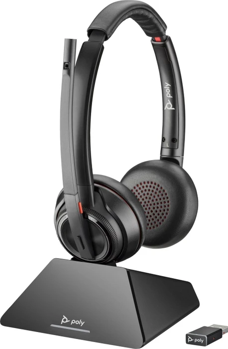 Poly Savi 8220 UC Microsoft USB-C/A, inkl. Ladestation