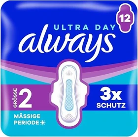 Always Ultra Day Long mit Flügeln Größe 2, 12 Stück