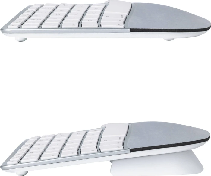 Matias Sculpted Ergonomic Wired Keyboard for Mac, silber, USB, DE