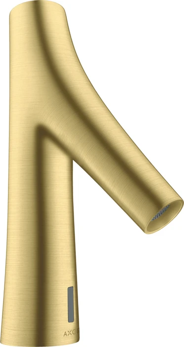 Hansgrohe Axor Starck Organic elektrische Waschbeckenarmatur mit Temperaturvoreinstellung und Netzanschluss brushed brass