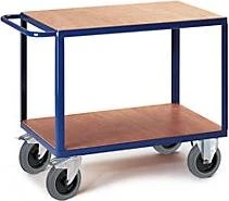 Rollcart 2-Etagen Tischwagen 50x89x100cm blau