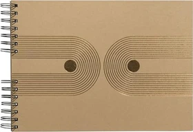 Exacompta Spiralalbum, 32x22cm, 50 Seiten, Graphik braun