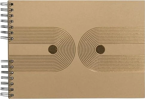 Exacompta Spiralalbum, 32x22cm, 50 Seiten, Graphik braun