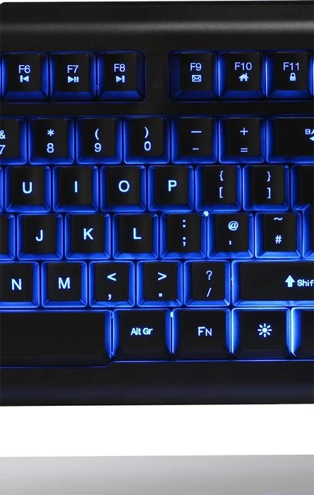 CiT WKB208 Avenger 3 Colour LED Iluminated Gaming Keyboard and Mouse, USB, UK