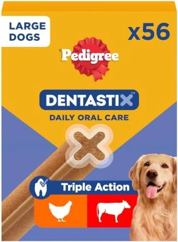 Pedigree Dentastix, Daily Oral Care, große Hunde, 56 Stück