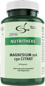 11A Nutritheke the green line Magnesium 11A 130 Citrat Kapseln, 60 Stück