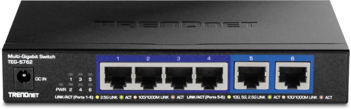 TRENDnet TEG-S Desktop 2.5G Switch, 6x RJ-45