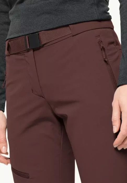 Jack Wolfskin Holdsteig Hose lang dark maroon (Damen)