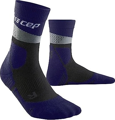 CEP Max Cushion Mid Wandersocken grau/violett (Damen)