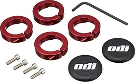 ODI V1 Lock Jaw Dual Clamp Grip Lock Rings rot