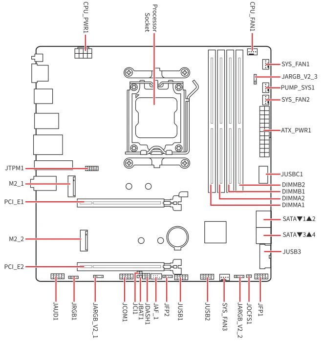 MSI B840M Gaming Plus WIFI6E (AMD AM5)