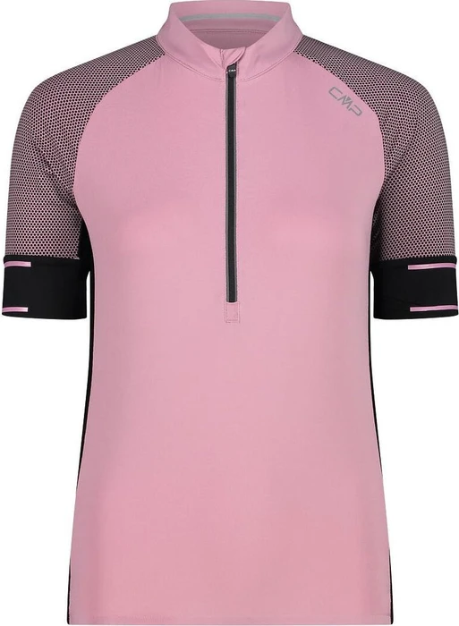 CMP Rad Half Zip Trikot kurzarm fard (Damen)