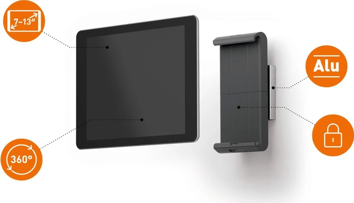 Durable Tablet Holder Wall, Tablet-Halterung 7-13"