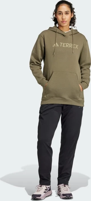adidas Terrex Multi Large Logo Hoodie olive strata (Damen)