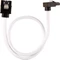 Corsair Premium Sleeved SATA 6Gb/s Kabel weiß 0.3m, gewinkelt Vorschaubild