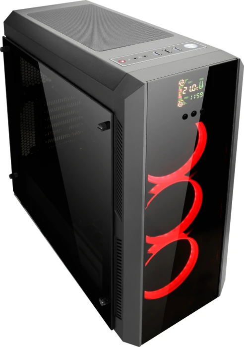 Chieftec Gamer GL-01B Scorpion schwarz, Glasfenster